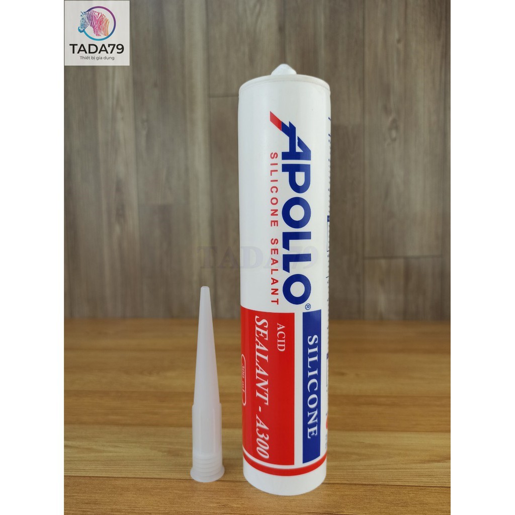 Keo Silicon APOLLO A300 Trắng trong, Trắng sữa, Đen