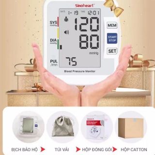 Máy đo huyết áp bắp tay Sinoheart BA801 CHÍNH HÃNG Sinocare,  SIÊU RẺ, CHẤT LƯỢNG ĐỨC 🇩🇪 bảo hành 5 năm 1 đổi 1