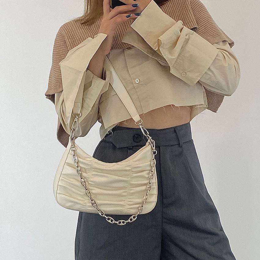 Túi Kẹp Nách Da Đẹp Đeo Vai Thời Trang Bag.thanhthu da dê mềm mịn 516