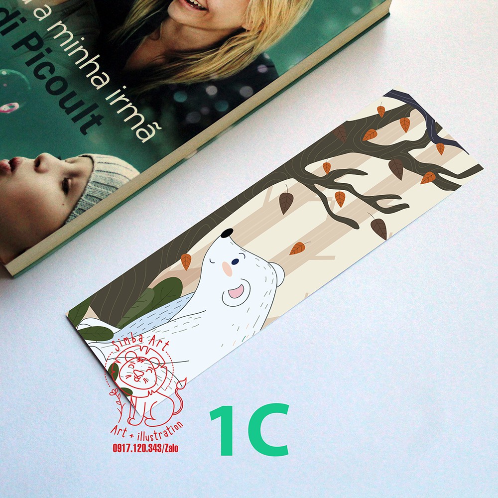 Kẹp sách Bookmark đánh dấu trang 14 x 4cm siêu cute [Nhận in hình theo yêu cầu - Chát với Shop]