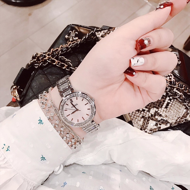 Đồng hồ nữ Fossil Silver