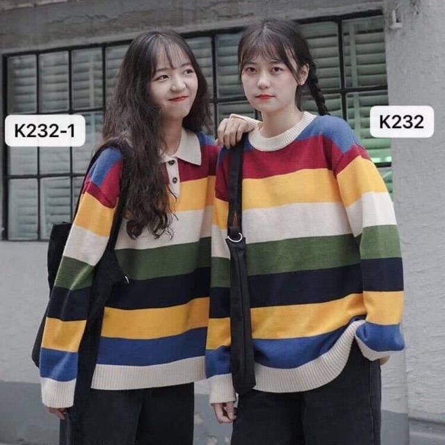 HOT ÁO KẺ CẦU VỒNG