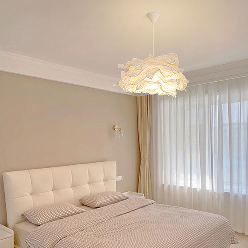 Đèn chùm giấy dùng diy hình đám mây đèn trang trí phòng ngủ cho bé đèn phòng ngủ bắc âu hiện đại đèn phòng khách