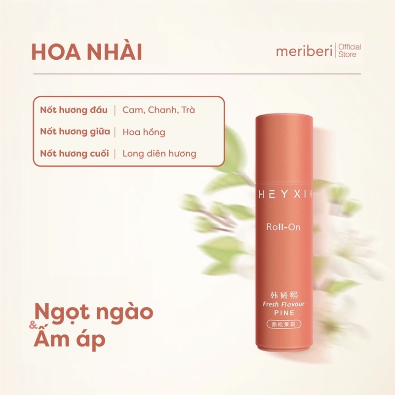 Nước hoa lăn Heyxi 20ml hương thơm ngọt ngào