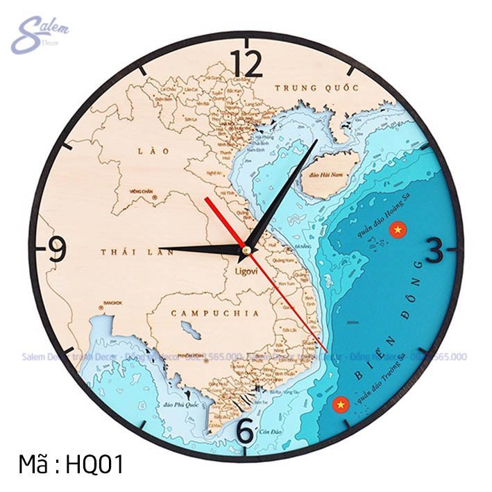 Đồng hồ treo tường hình trống đồng