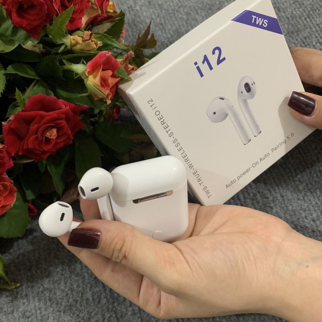 Tai nghe bluetooth không dây inpods i12 nút cảm ứng âm thanh HIFI cho Android và IOS QT