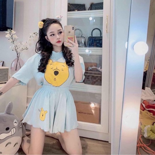 Set bộ áo thun quần đùi siêu dễ thương chất thun cotton - A0U