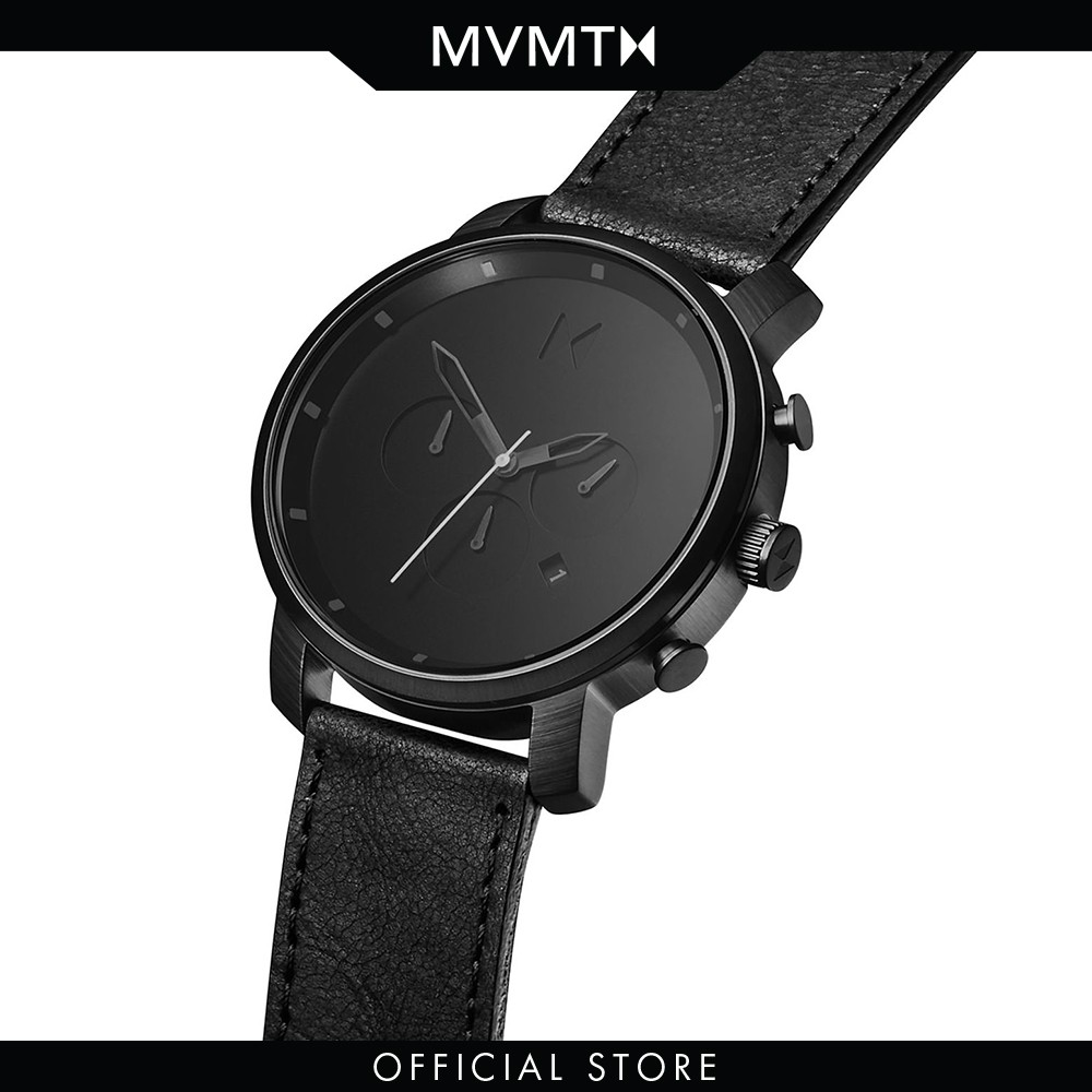 Đồng hồ Nam MVMT dây da 45mm - Chrono D-MC01BL