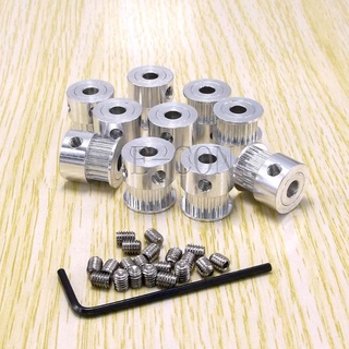 PuLy GT2 bản 6mm, 20 răng, trục 5mm