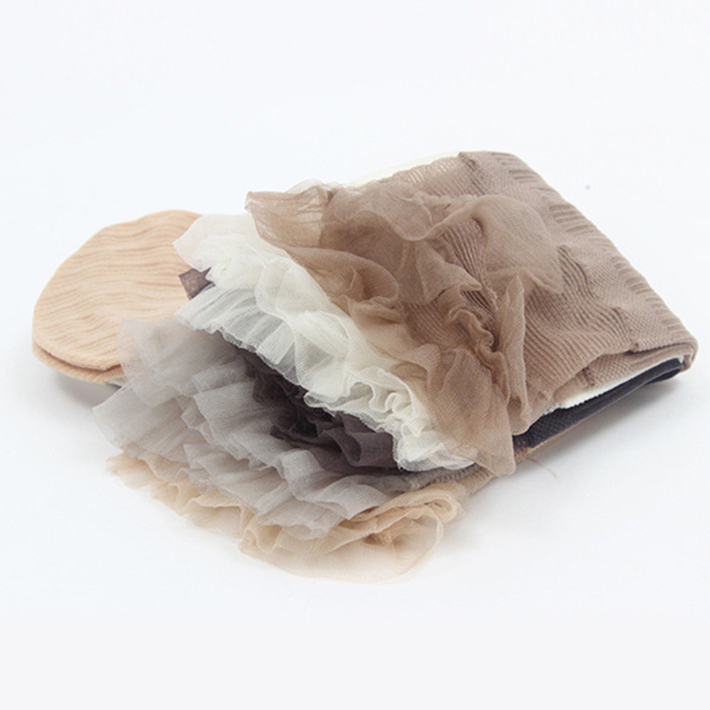 Vớ lưới SKJK cổ thấp cổ thấp mềm mại trong suốt có nhiều màu thời trang xuân thu cho nữ