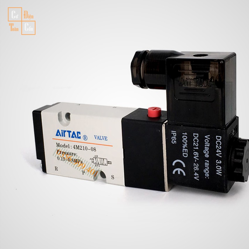 Van Điện Từ Airtac 4V220-08, van chia khí airtac