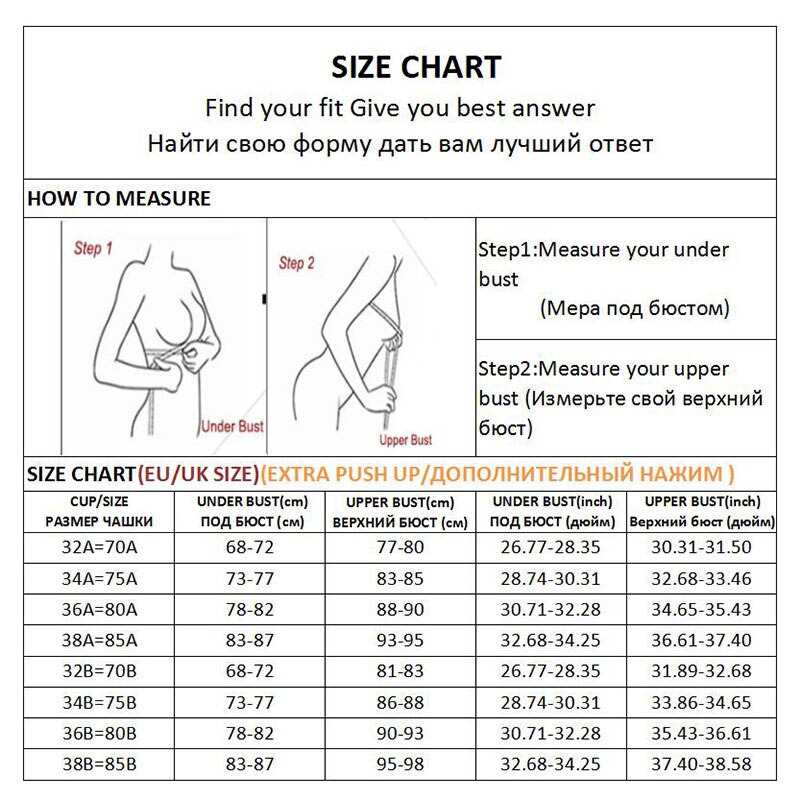 Set 3 áo ngực Finetoo không dây cài phía trước cúp ngực A/B