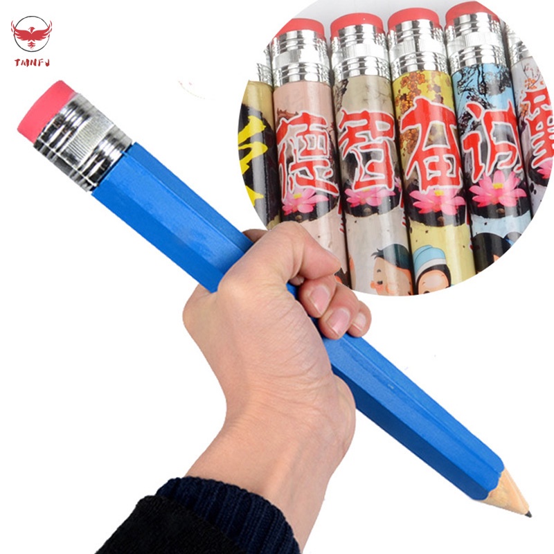 Bút chì gỗ lớn 35cm Bút Chì Khổng Lồ Bằng Gỗ 35cm 35cm Dành Cho Học Sinh