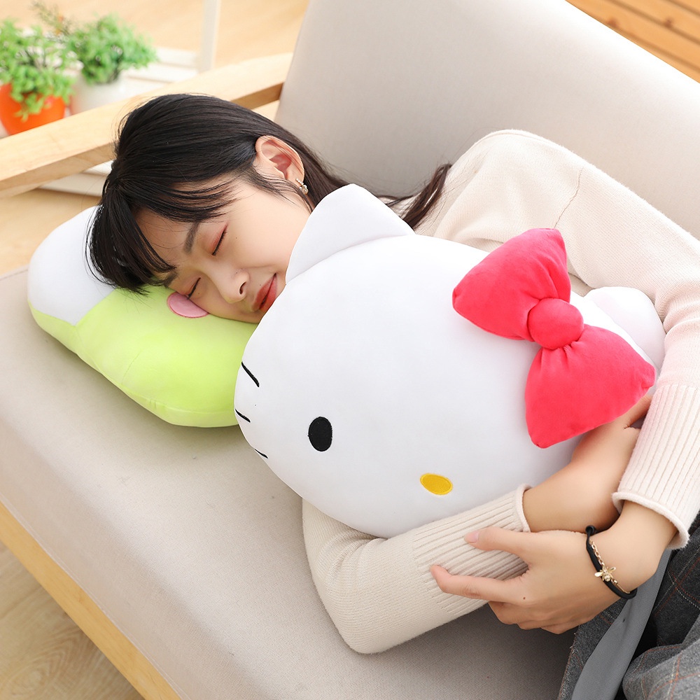 Sanrio Gối Ôm Nhồi Bông Giữ Ấm Tay Hình Hello Kitty mymelody purin