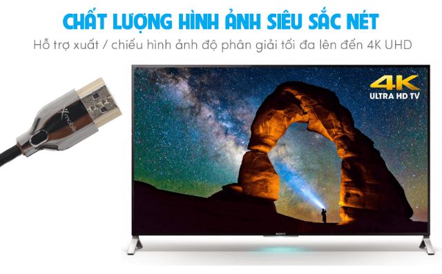 Cáp HDMI 2.0 Slim 2m Xmobile DS139-2TB (Hàng chính hãng)