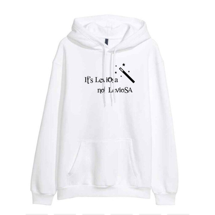 Áo Hoodie Unisex In Hình Kangaroo Của Harry Potter Its Leviosa Not Hermione