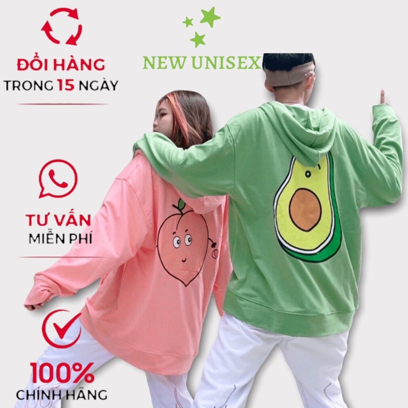 [NEW] Áo Khoác Nỉ Nam/Nữ giá rẻ form rộng oversize in hình trái cây cực đẹp TP [NewUnisex]