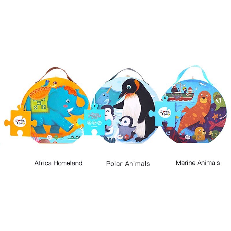 Vali xếp hình 52 mảnh của Joan Miro có 3 mẫu - Joan Miro Floor Puzzle