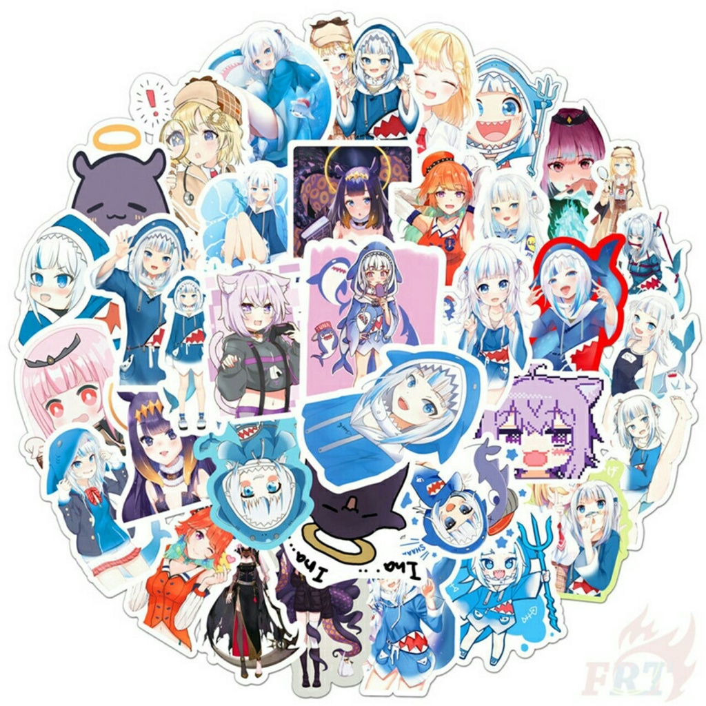 Sticker/ Hình dán anime Hololive Gawr Gura