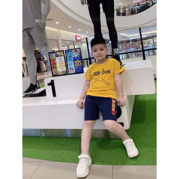 SIZE 25-35kg: Bộ jor dan chất cotton chuẩn cực chất cho bé trai - BJORDAN