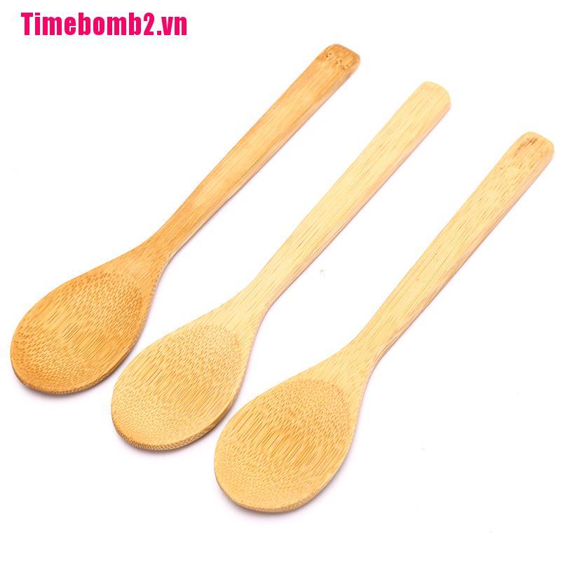 Muỗng Gỗ Tre Tròn Uống Trà / Cà Phê Tiện Dụng