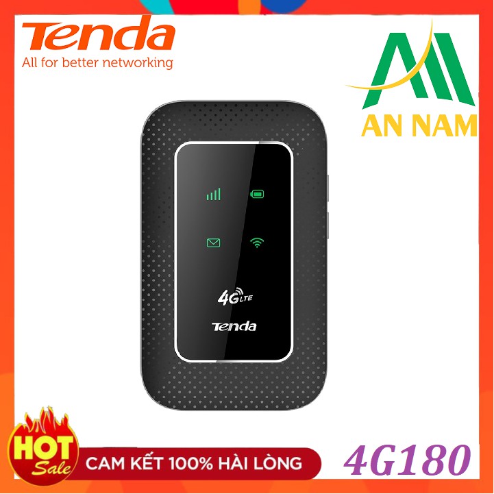 Bộ phát Wifi di động 4G Tenda 4G180 (Đen)