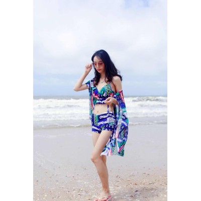 CÓ SẴN BIKINI đồ bơi nữ 3 mảnh kèm choàng cực xinh | BigBuy360 - bigbuy360.vn
