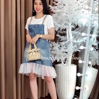 Combo set yếm bò + Váy gucci