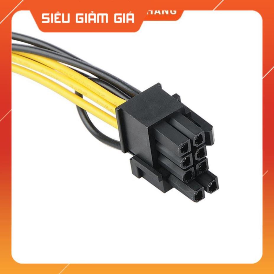 Dây chuyển PCI-E 6-Pin To 6+2-Pin Power Splitter Cable PCIE PCI Express 6-Pin/6+2-Pin Wire