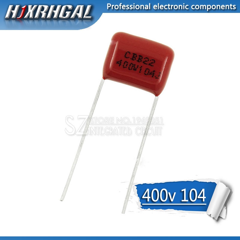 10 Chiếc 400V104J Sân 10 Mm 0.1UF 100NF 400V 104 CBB Tụ Điện Phim Polypropylen hjxrhgal