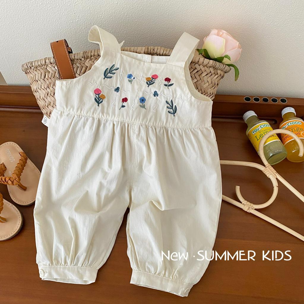 Bộ yếm áo bé gái mùa hè tai thỏ cute đáng yêu