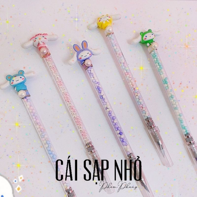 Bút rọc keo washi/ bút unboxing cute thỏ trắng cinnamon