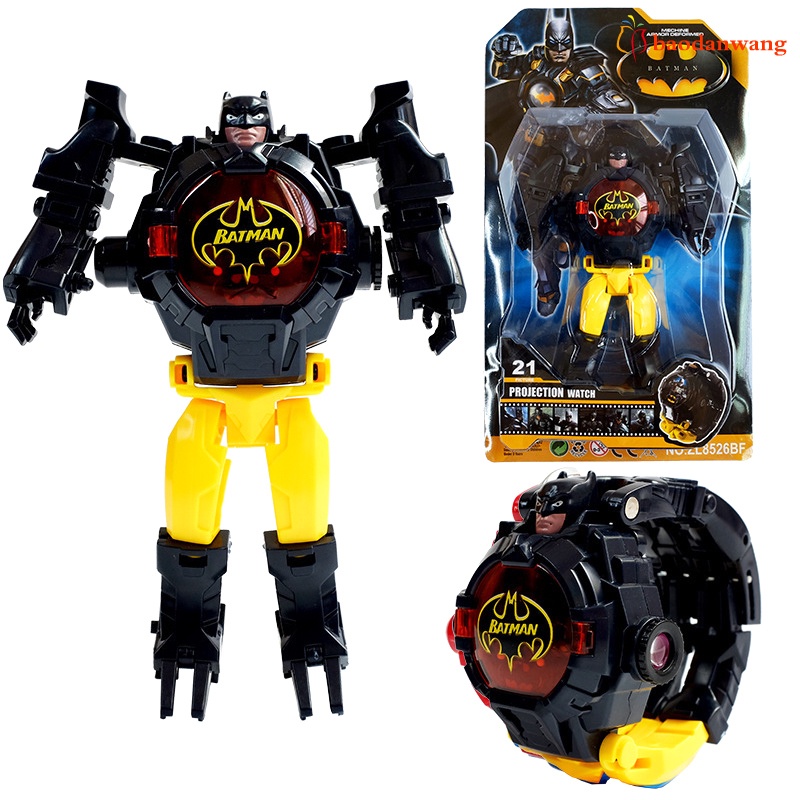 Đồng hồ điện tử hình robot biến hình 3D độc đáo thú vị cho bé