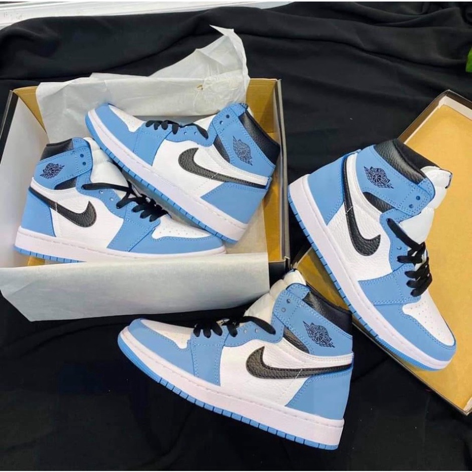 [FREE SHIP] Giày Thể Thao Jordan 1 xanh dương cao cổ, Giày JD1 nam nữ siêu hot Full Box