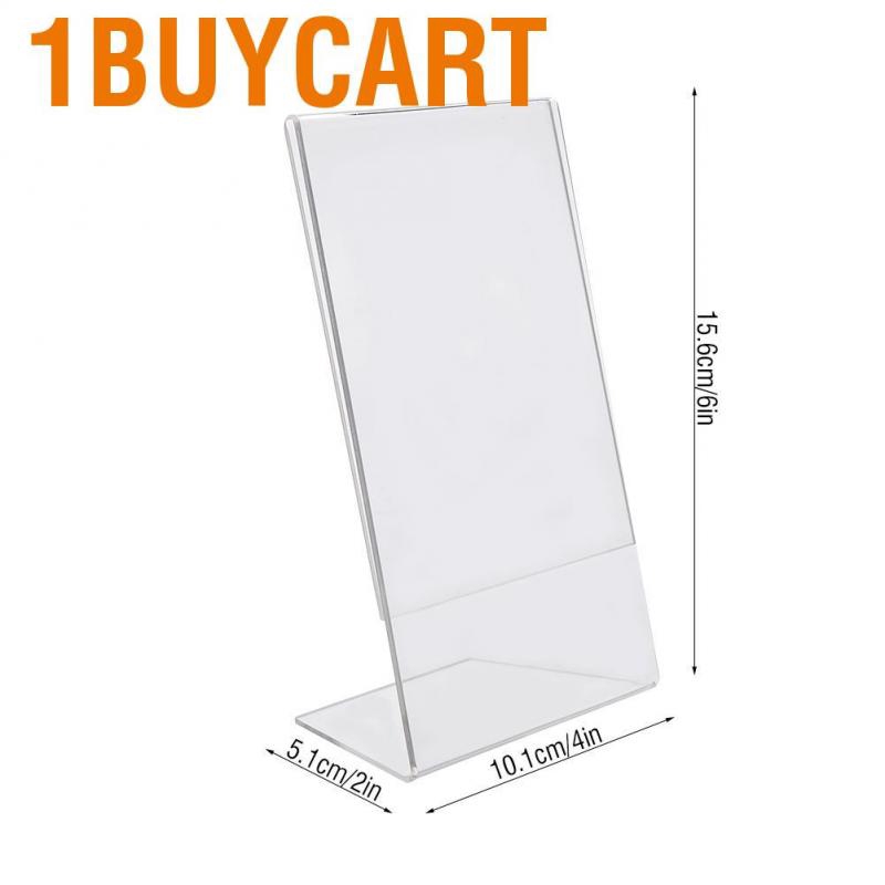 1buycart 6 Inch Acrylic Transparent Portable Photo Picture Frame Home Decor DIY Parts