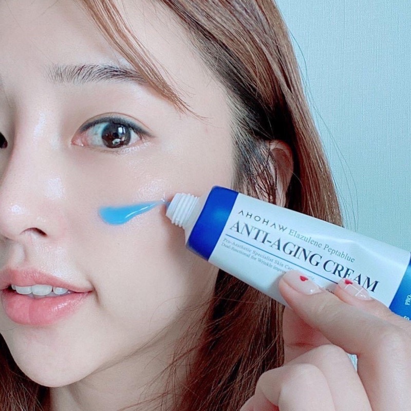 [Chính hãng]Kem dưỡng chống lão hóa,xoá nhăn,nâng cơ AHOHAW-ELAZULENE PEPTABLUE ANTI-AGING CREAM