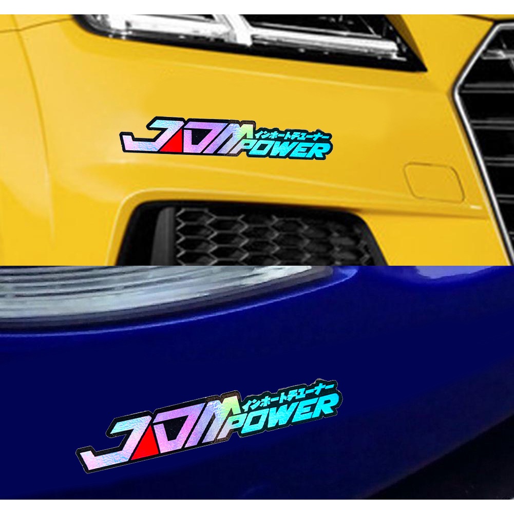 JDM Phong cách Nhật Bản Dán xe hơi phản quang Thân xe sửa đổi Dán xe chống xước
