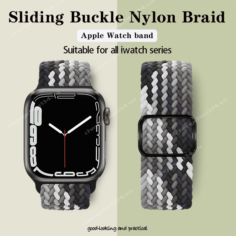 Dây Đeo Đồng Hồ Dạng Bện Hình Số 8 Mẫu Mới Cho iwatch7 Series 6 / 5 / 4 / 3 / SE 41mm45mm Apple Watch 40mm44mm Apple Watch 6 5 4 SE