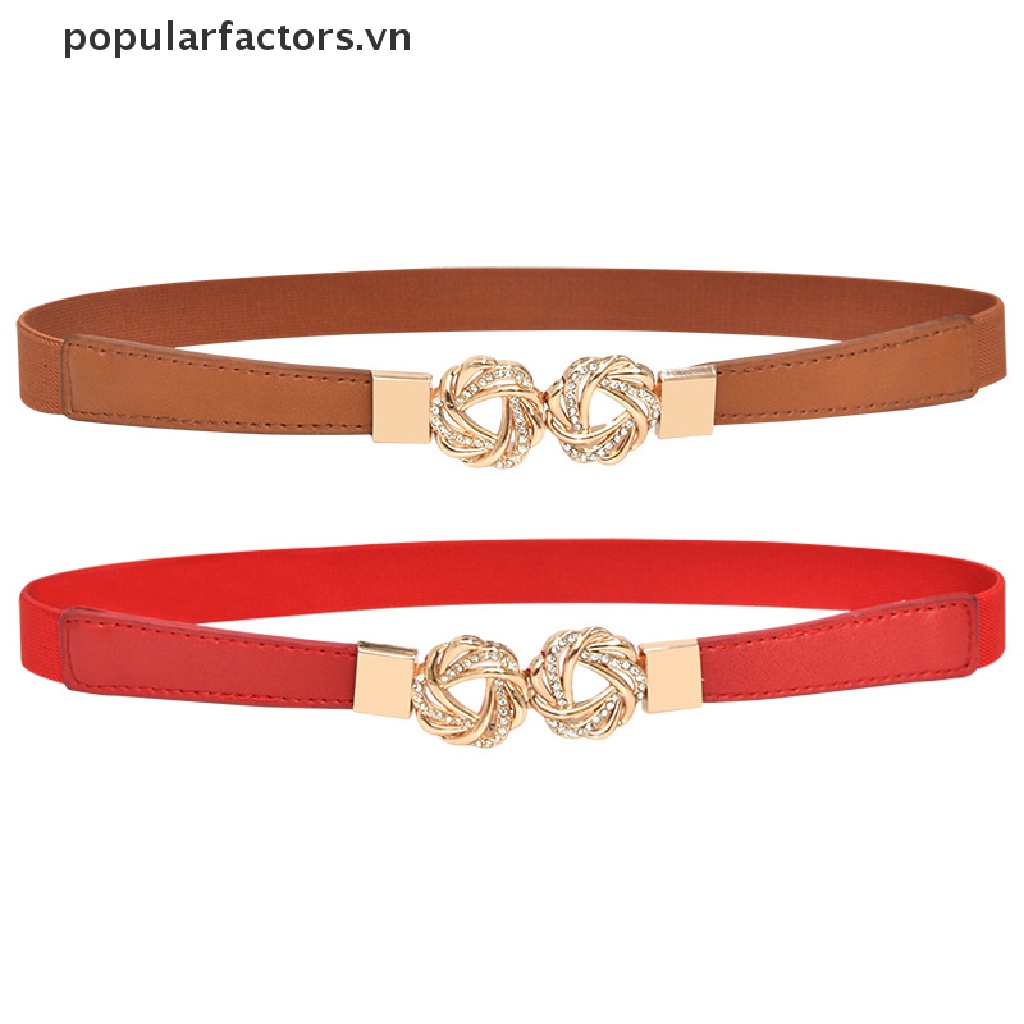 Thắt lưng đính đá co giãn thời trang cho nữ