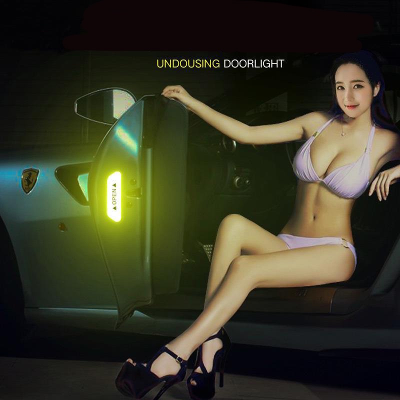 Miếng Dán Phản Quang Cảnh Báo An Toàn Chống Va Chạm Và Trầy Xước Cho Cửa Xe Hơi