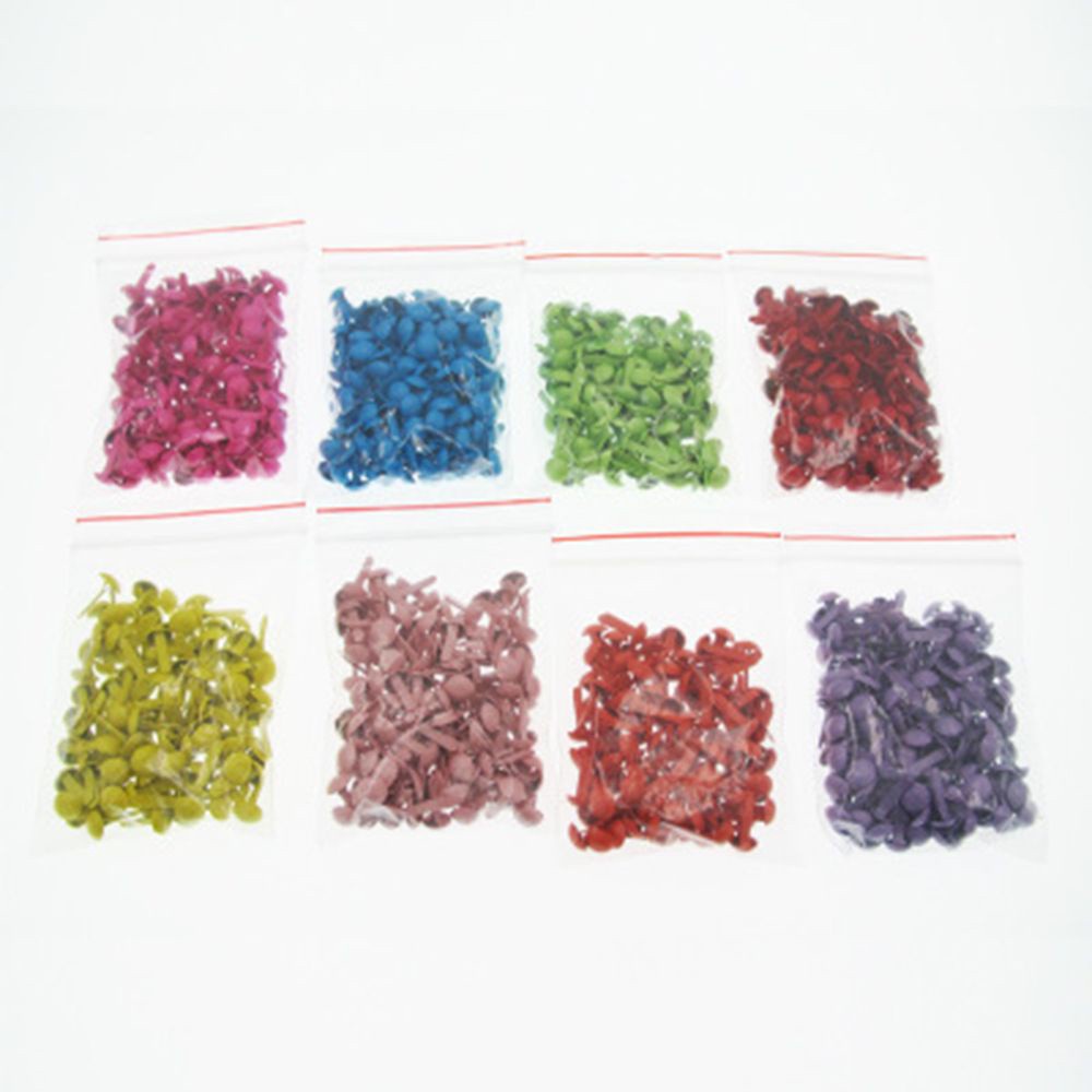CLEOES 200pcs Fastener High-quality Paper Craft Mini Brads DIY Colorful Scrapbooking Decor 4.5mm Practical Card Making/Multicolor