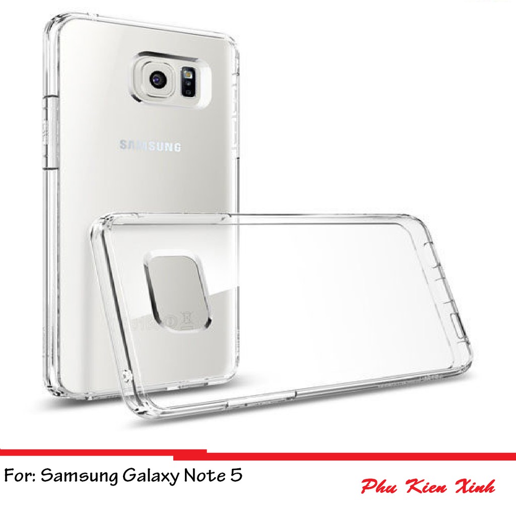 Samsung Galaxxy Note 5 - Bộ Ốp Lưng Silicon + Kính Cường Lực Trong Giá Rẻ