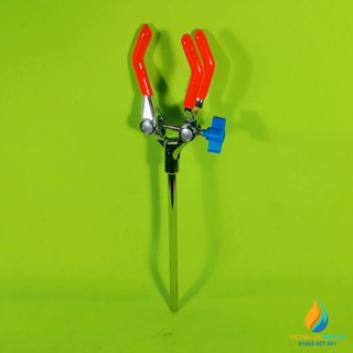 Kẹp đa năng 3 ngón dày, gắn giá đỡ thí nghiệm, độ mở 0cm - 8cm