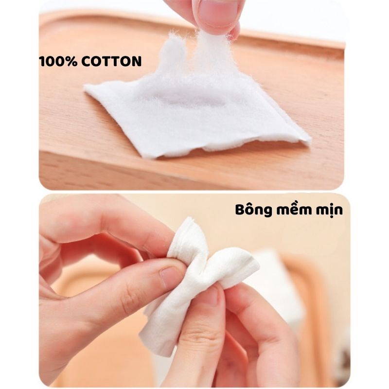 Bông tẩy trang COTTON Pads 3 lớp túi 222 miếng hàng nội địa trung