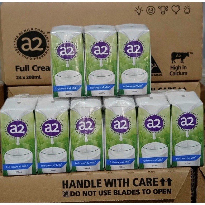 Sữa tươi A2 nhập khẩu Úc dạng hộp 200ml date 2023