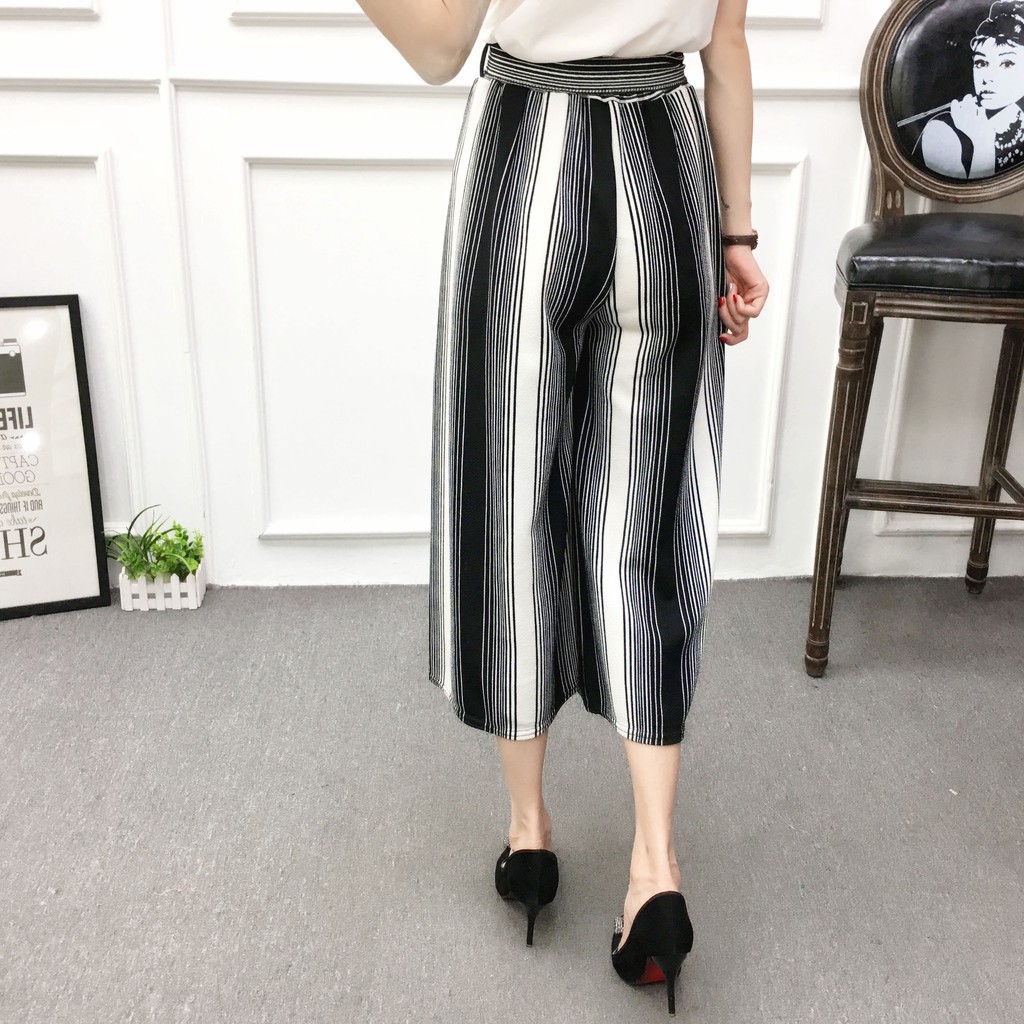 Quần lưng thun cạp cao ống rộng nhiều mẫu | BigBuy360 - bigbuy360.vn