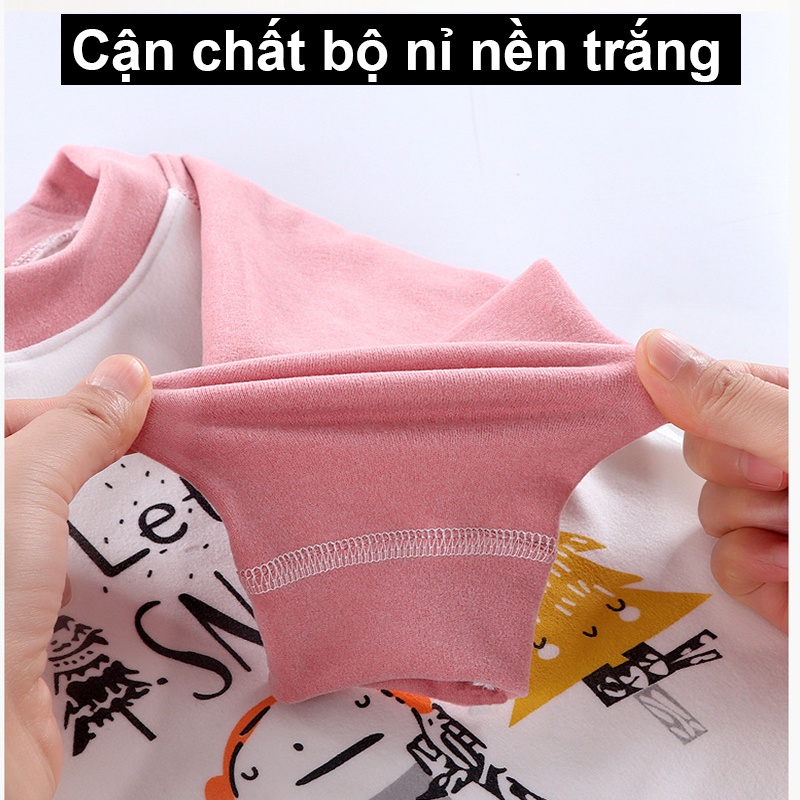 Bộ quần áo nỉ cho bé hàng cao cấp xuất Hàn cực đẹp cho Bé Trai Bé Gái BDTN20