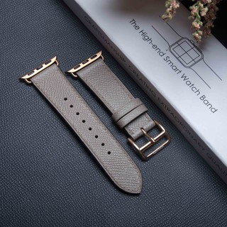 Dây Da Apple Watch - Da Epsom Xám Nhạt