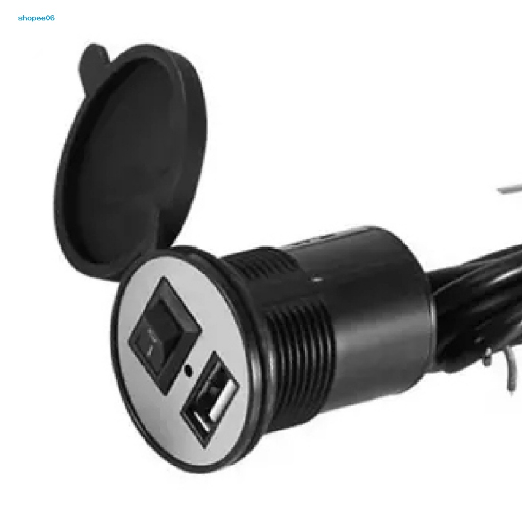 Cục Sạc Điện Thoại USB Chống Nước Chịu Nhiệt Cho Xe Máy