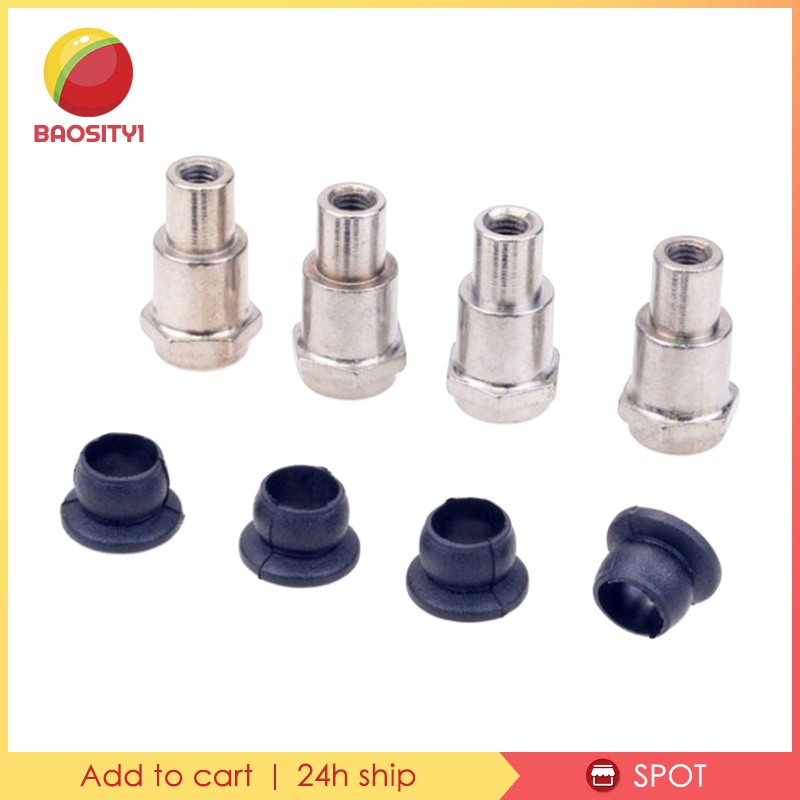 4 Pieces Metal Shock Absorber Bushing 1:8 RC Model for Zd Racing 1/8 RC Car
